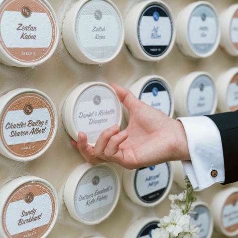 Wedding seating plan that is unique